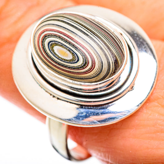 Fordite Rings handcrafted by Ana Silver Co - RING129360