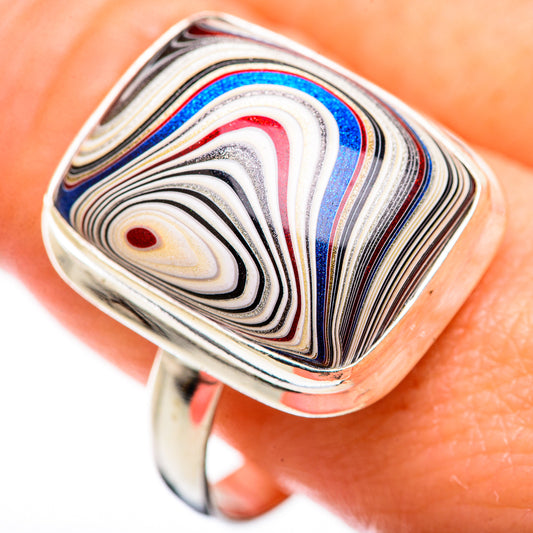 Fordite Rings handcrafted by Ana Silver Co - RING129368