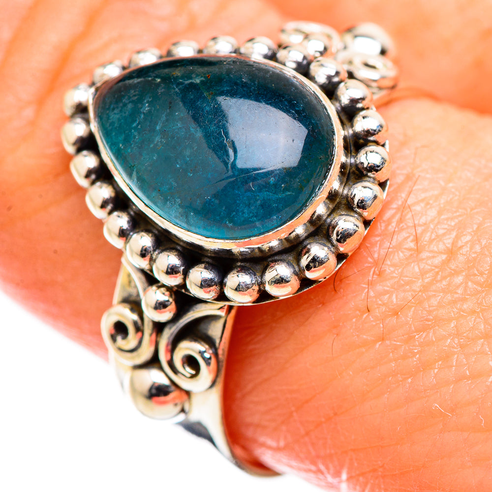 Blue Fluorite Rings handcrafted by Ana Silver Co - RING129372