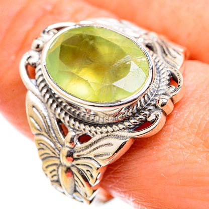 Prehnite Rings handcrafted by Ana Silver Co - RING129373
