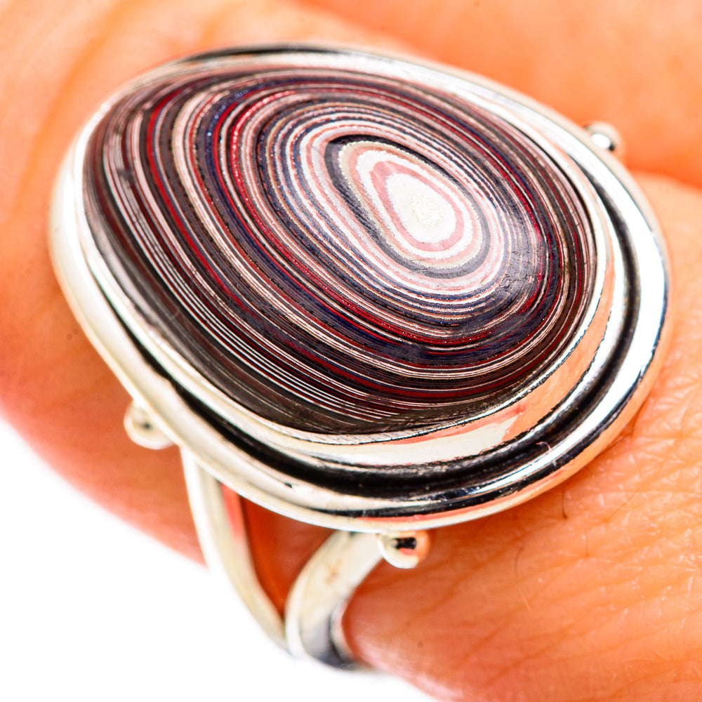 Fordite Rings handcrafted by Ana Silver Co - RING129375