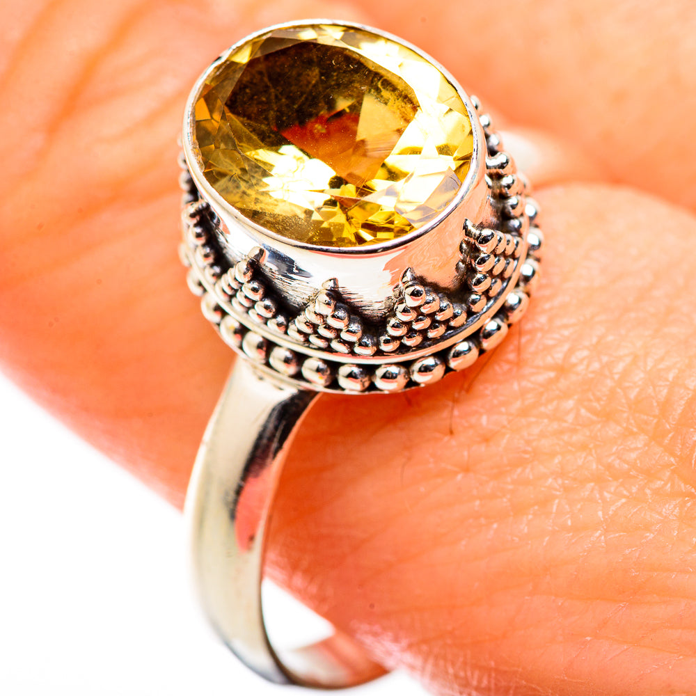 Citrine Rings handcrafted by Ana Silver Co - RING129376