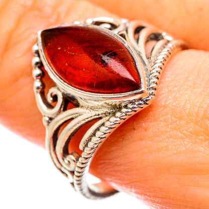 Baltic Amber Rings handcrafted by Ana Silver Co - RING129379