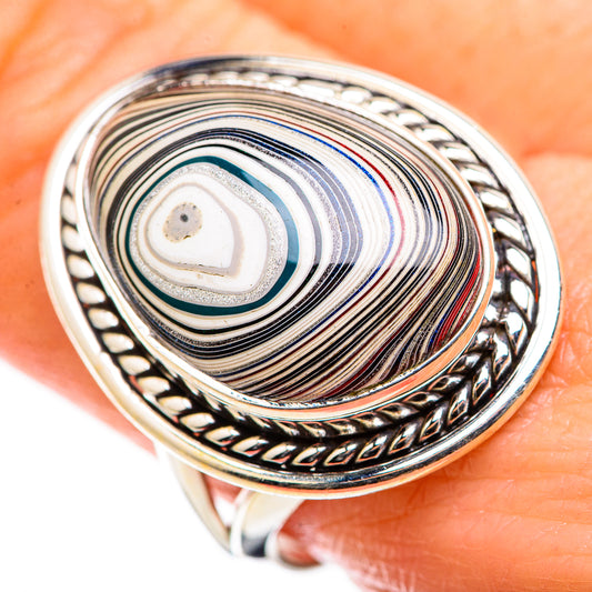 Fordite Rings handcrafted by Ana Silver Co - RING129382