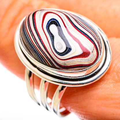 Fordite Rings handcrafted by Ana Silver Co - RING129383