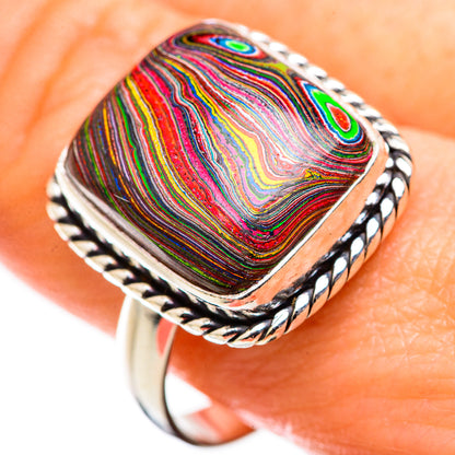 Fordite Rings handcrafted by Ana Silver Co - RING129384