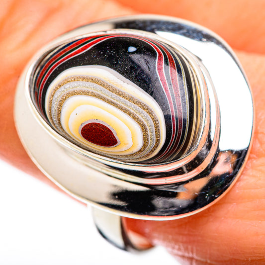 Fordite Rings handcrafted by Ana Silver Co - RING129387