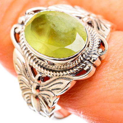 Prehnite Rings handcrafted by Ana Silver Co - RING129395