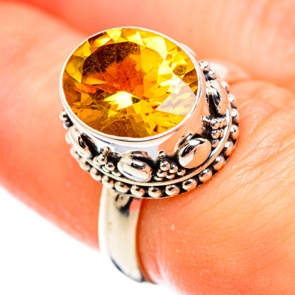 Citrine Rings handcrafted by Ana Silver Co - RING129398
