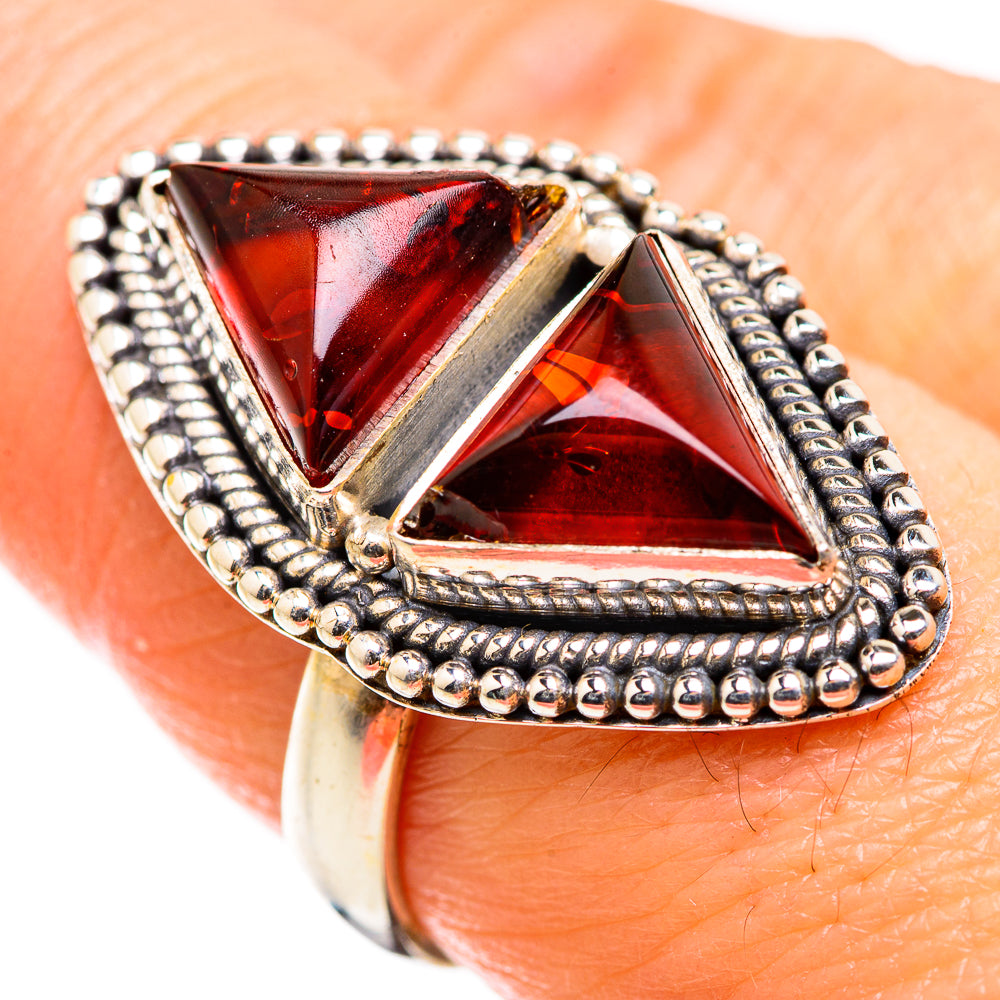 Baltic Amber Rings handcrafted by Ana Silver Co - RING129399