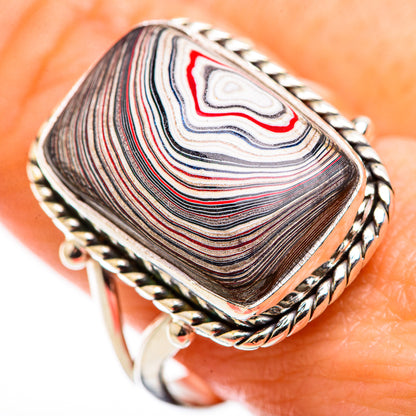 Fordite Rings handcrafted by Ana Silver Co - RING129401