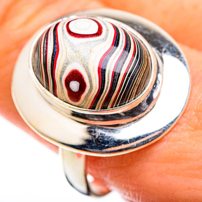 Fordite Rings handcrafted by Ana Silver Co - RING129403