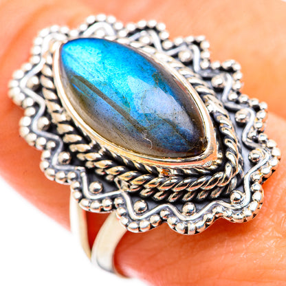 Labradorite Rings handcrafted by Ana Silver Co - RING129409