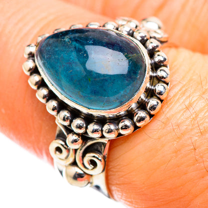 Blue Fluorite Rings handcrafted by Ana Silver Co - RING129410