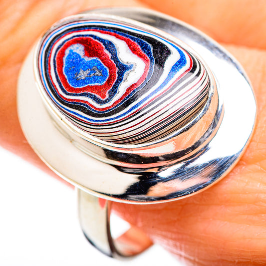 Fordite Rings handcrafted by Ana Silver Co - RING129416