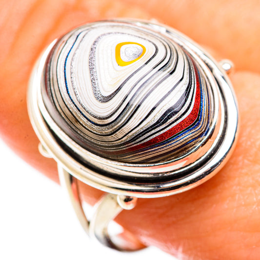 Fordite Rings handcrafted by Ana Silver Co - RING129417
