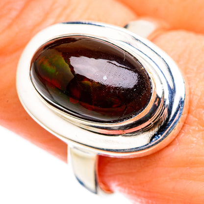 Black Opal Rings handcrafted by Ana Silver Co - RING129418