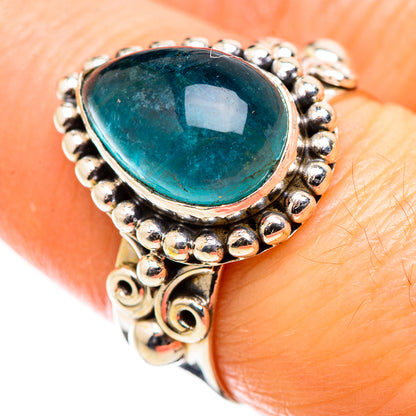 Blue Fluorite Rings handcrafted by Ana Silver Co - RING129421