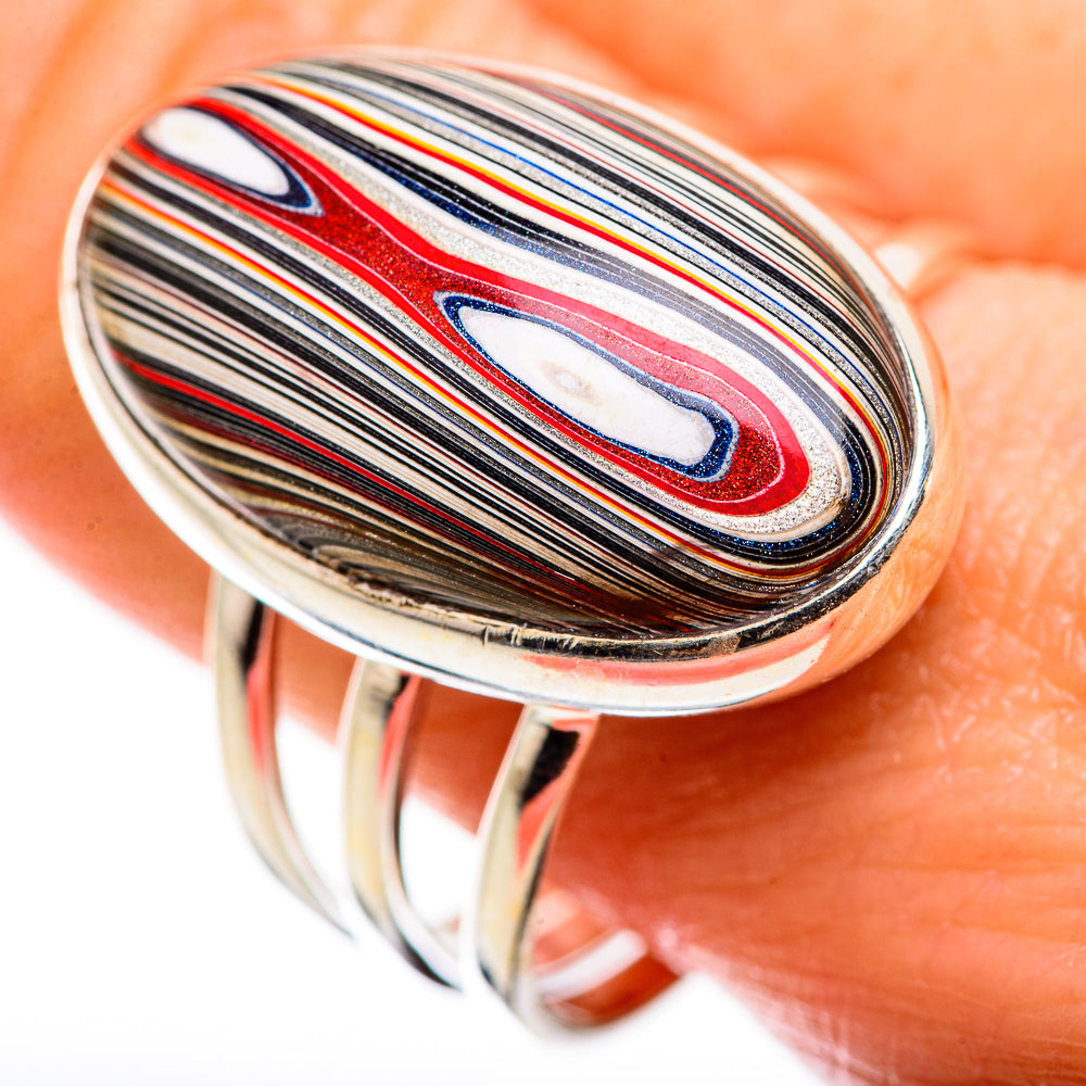 Fordite Rings handcrafted by Ana Silver Co - RING129423