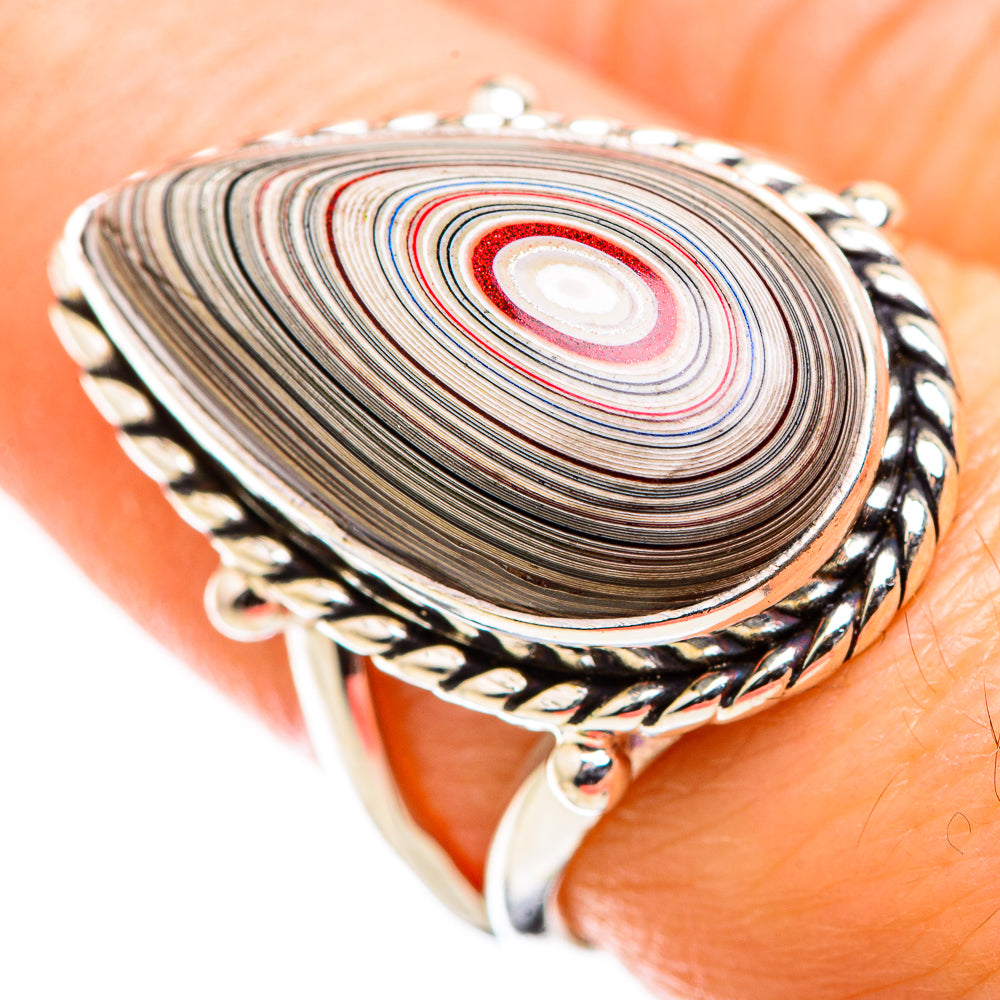 Fordite Rings handcrafted by Ana Silver Co - RING129424