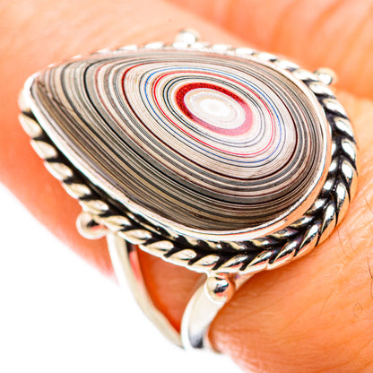 Fordite Rings handcrafted by Ana Silver Co - RING129424