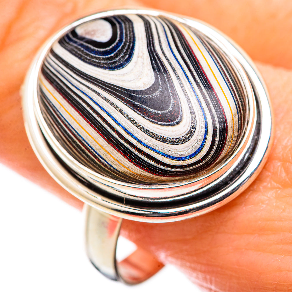 Fordite Rings handcrafted by Ana Silver Co - RING129427