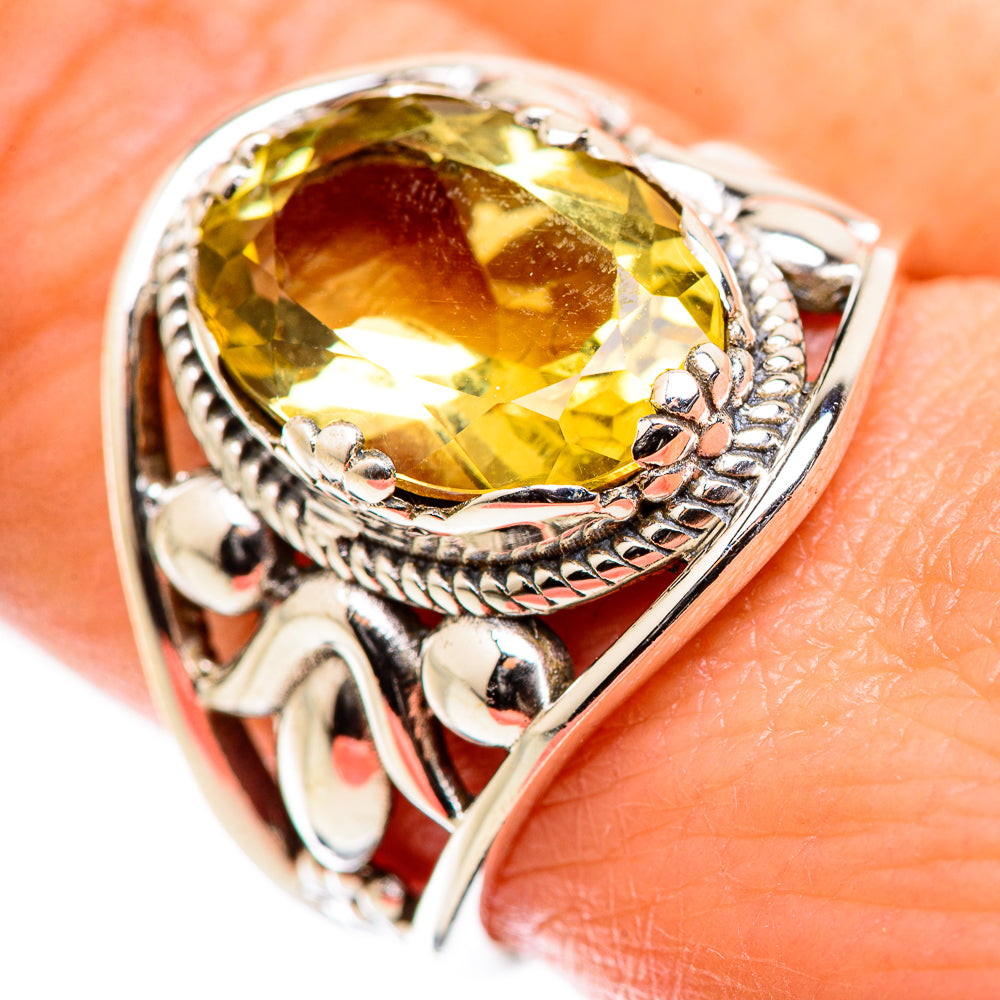 Citrine Rings handcrafted by Ana Silver Co - RING129431