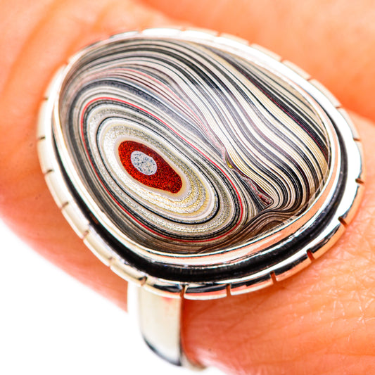 Fordite Rings handcrafted by Ana Silver Co - RING129436
