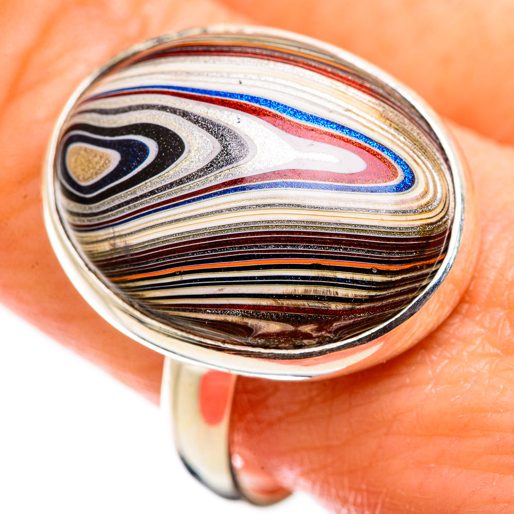 Fordite Rings handcrafted by Ana Silver Co - RING129437