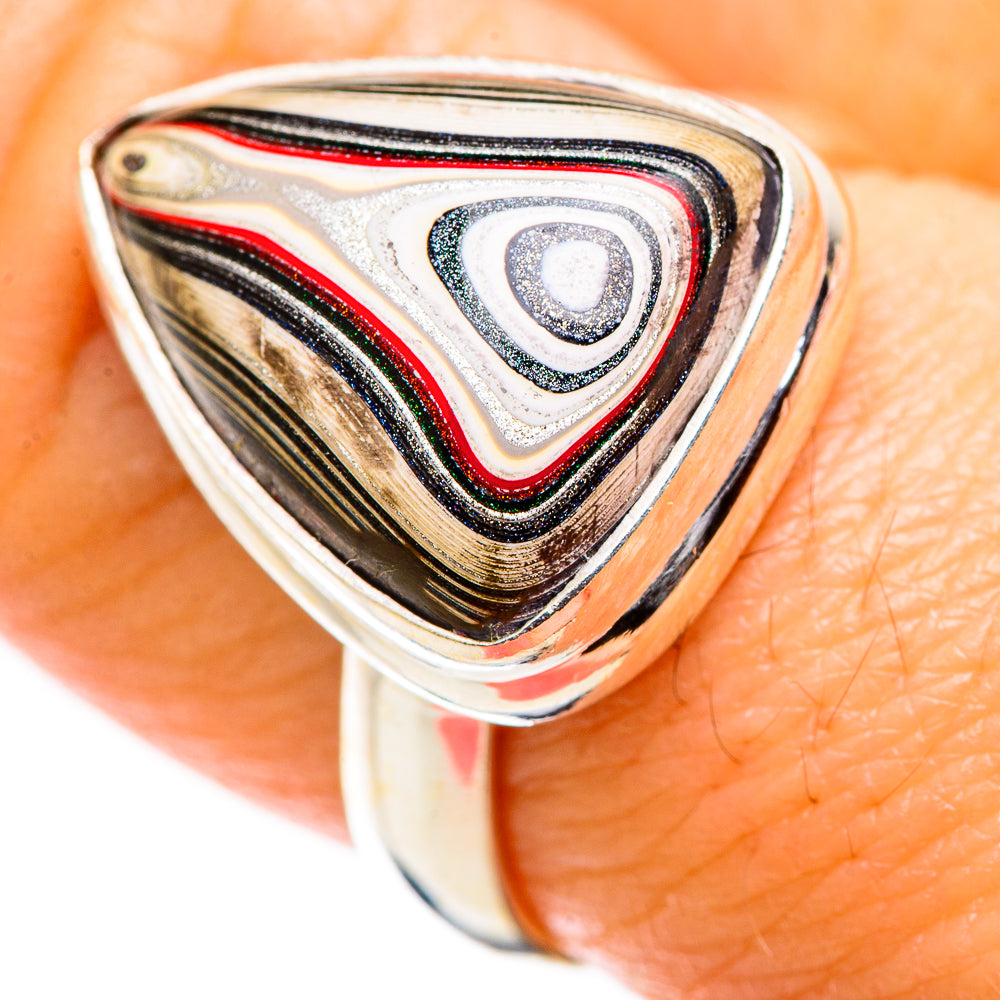 Fordite Rings handcrafted by Ana Silver Co - RING129440
