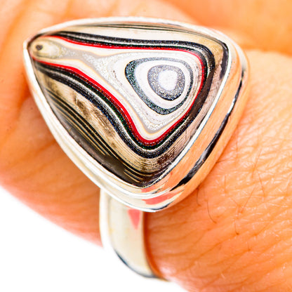 Fordite Rings handcrafted by Ana Silver Co - RING129440