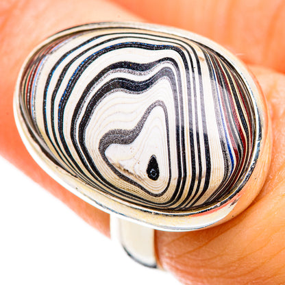 Fordite Rings handcrafted by Ana Silver Co - RING129441