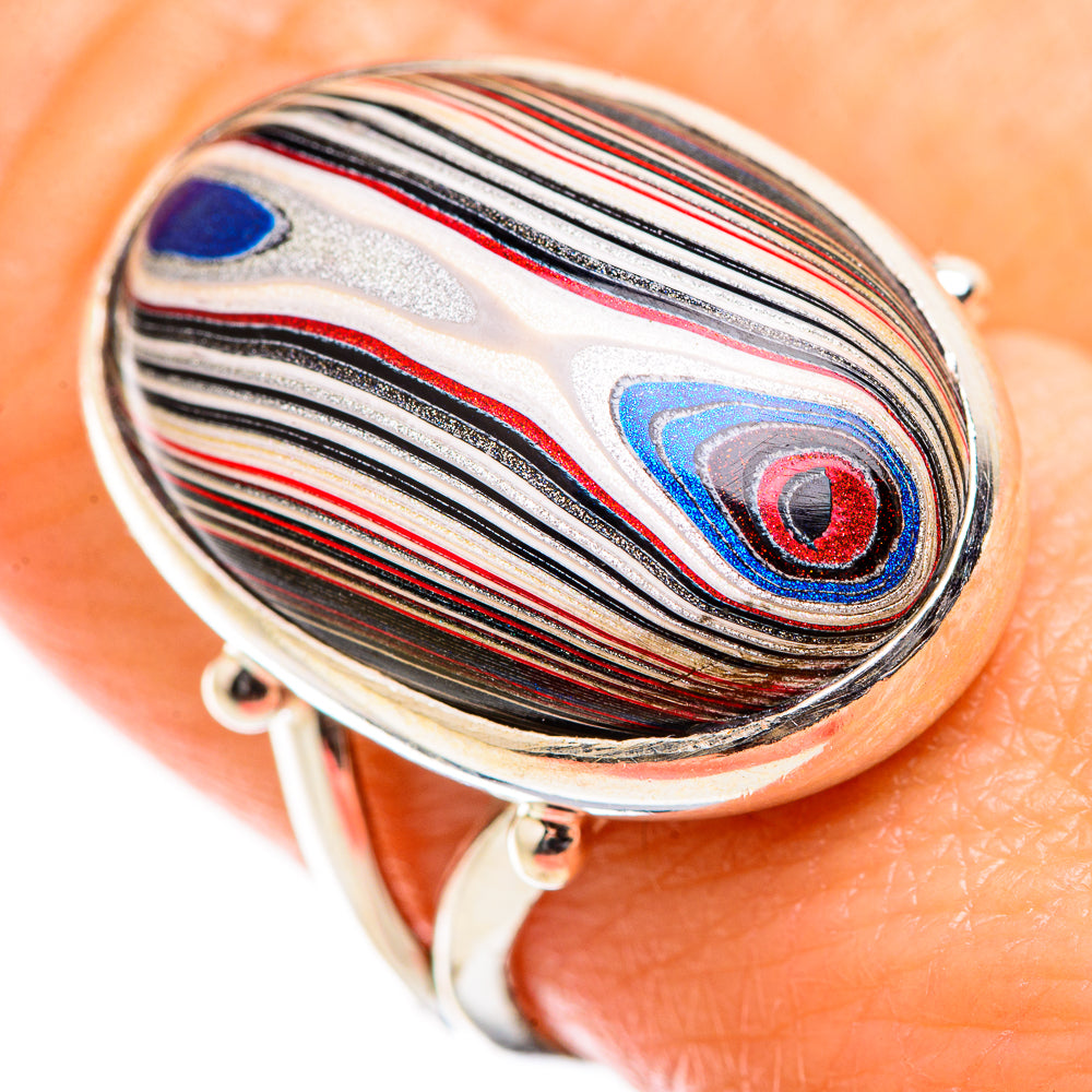 Fordite Rings handcrafted by Ana Silver Co - RING129443