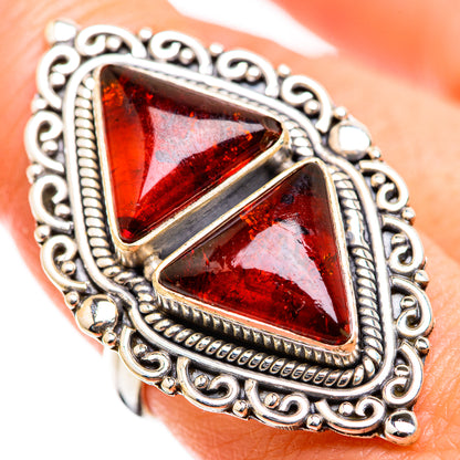 Baltic Amber Rings handcrafted by Ana Silver Co - RING129459