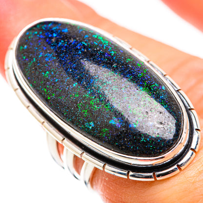 Andamooka Opal Rings handcrafted by Ana Silver Co - RING129466
