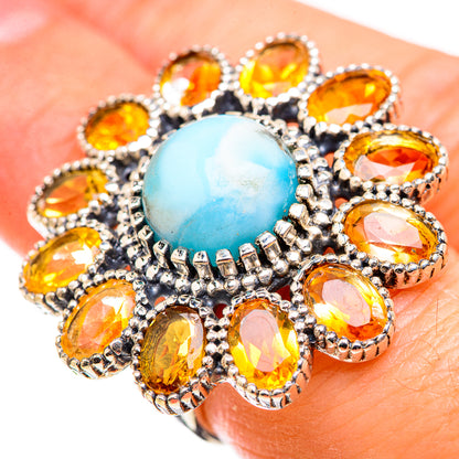 Larimar Rings handcrafted by Ana Silver Co - RING129467