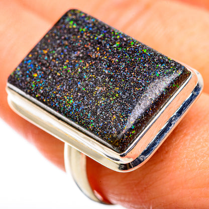 Andamooka Opal Rings handcrafted by Ana Silver Co - RING129469