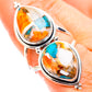 Blue Orange Copper Composite Turquoise Rings handcrafted by Ana Silver Co - RING129470
