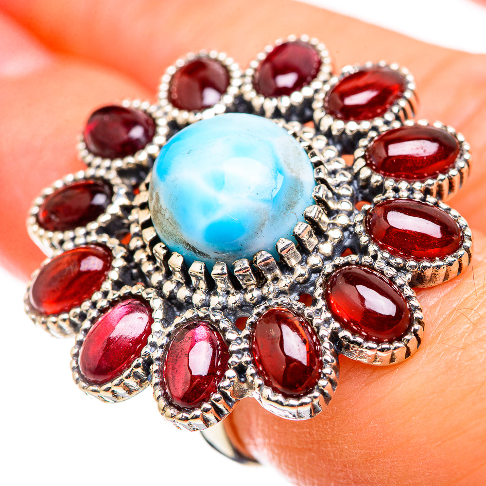 Larimar Rings handcrafted by Ana Silver Co - RING129471