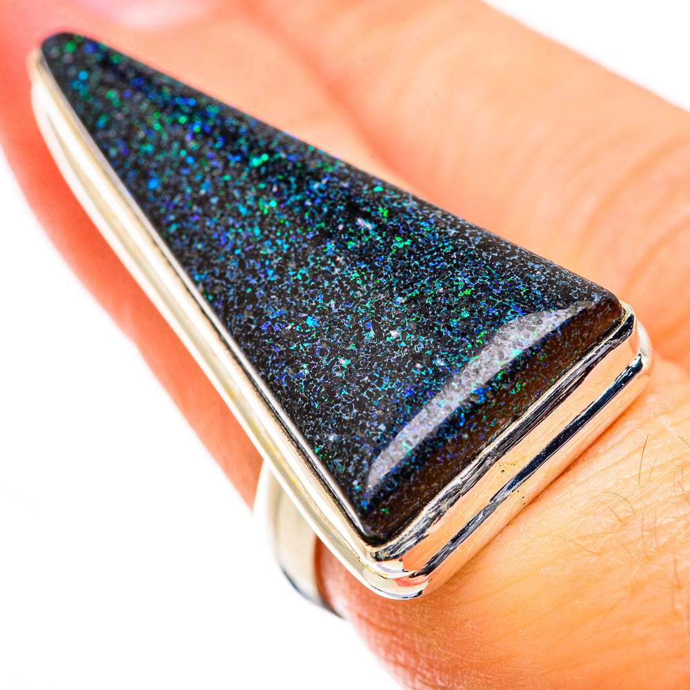 Andamooka Opal Rings handcrafted by Ana Silver Co - RING129472