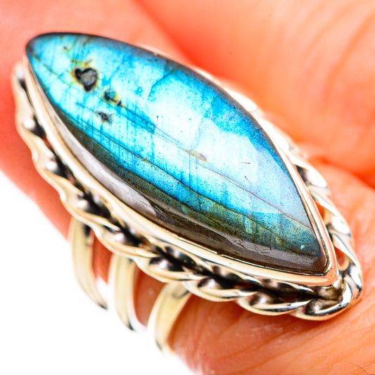 Labradorite Rings handcrafted by Ana Silver Co - RING129473
