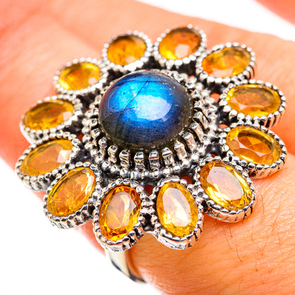 Labradorite Rings handcrafted by Ana Silver Co - RING129486