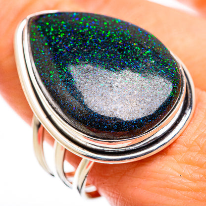 Andamooka Opal Rings handcrafted by Ana Silver Co - RING129488