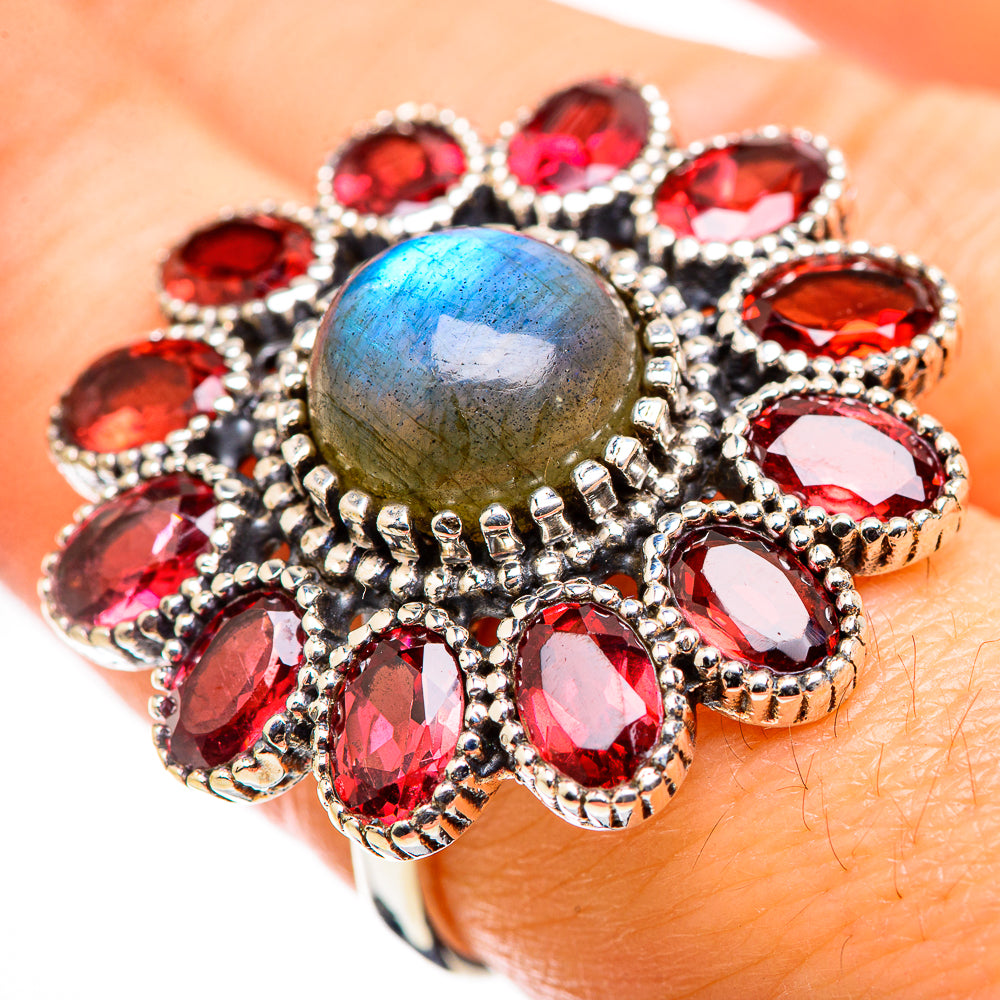 Labradorite Rings handcrafted by Ana Silver Co - RING129490