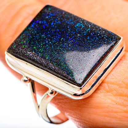 Andamooka Opal Rings handcrafted by Ana Silver Co - RING129491