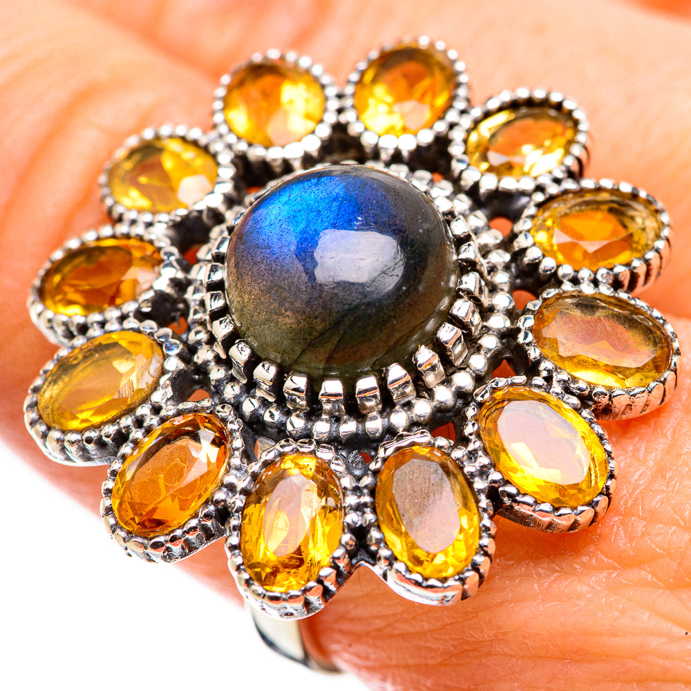 Labradorite Rings handcrafted by Ana Silver Co - RING129504