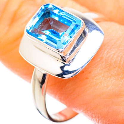 Blue Topaz Rings handcrafted by Ana Silver Co - RING129512
