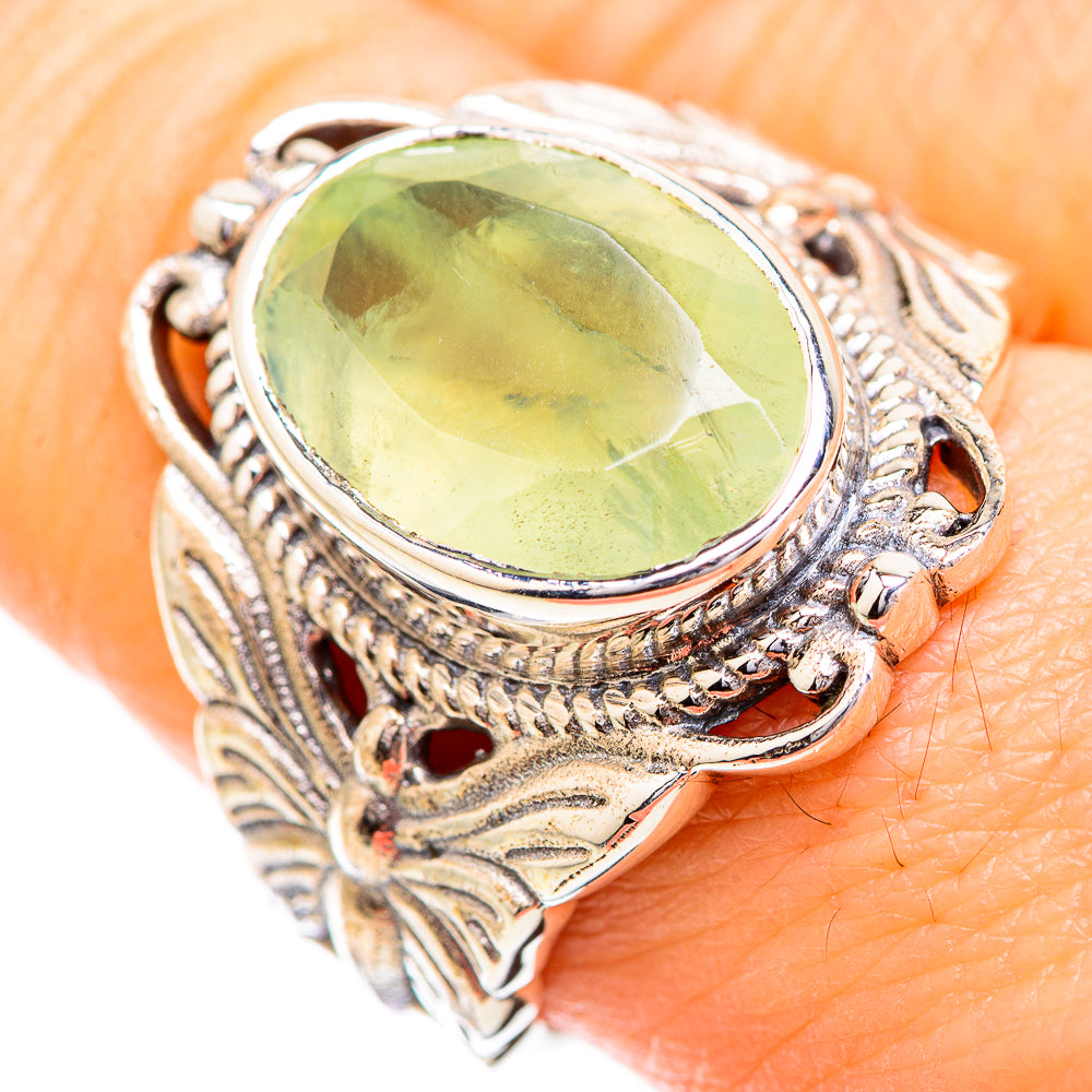 Prehnite Rings handcrafted by Ana Silver Co - RING129515