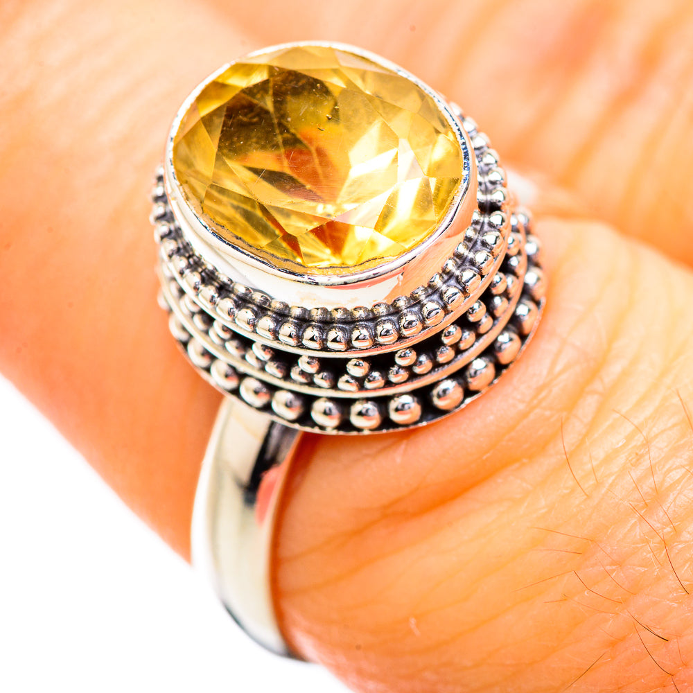 Citrine Rings handcrafted by Ana Silver Co - RING129518