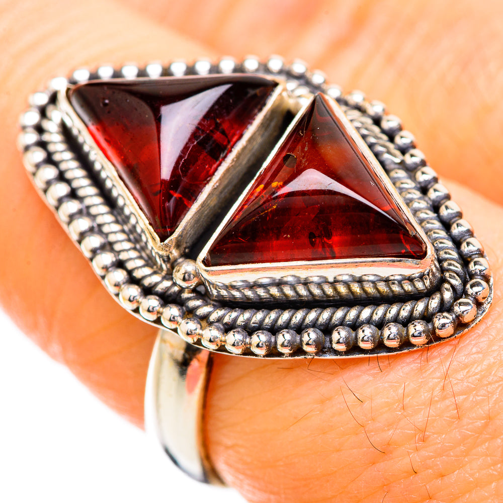 Baltic Amber Rings handcrafted by Ana Silver Co - RING129520